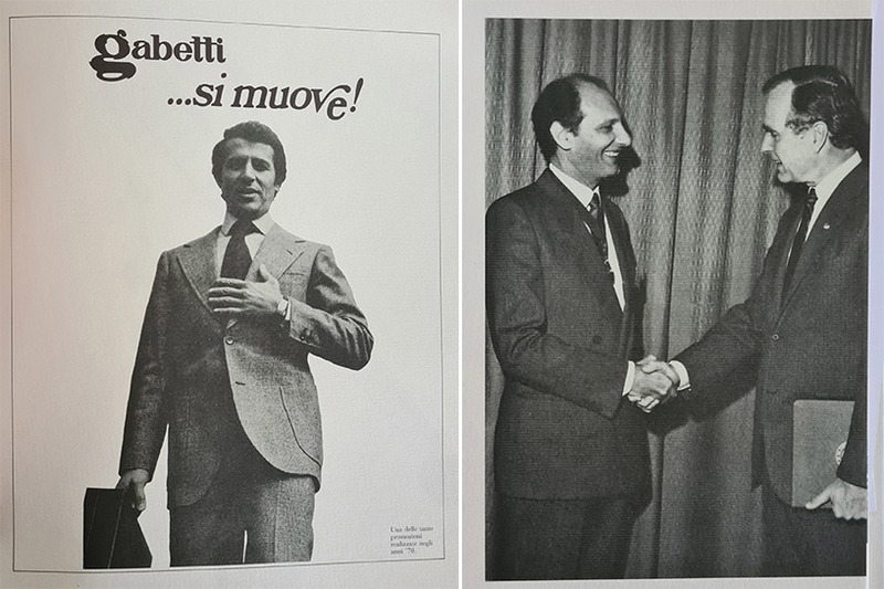 Promozioni realizzate negli anni ’70 – Il Cavaliere Gabetti con George Bush, allora vice presidente U.S.A.