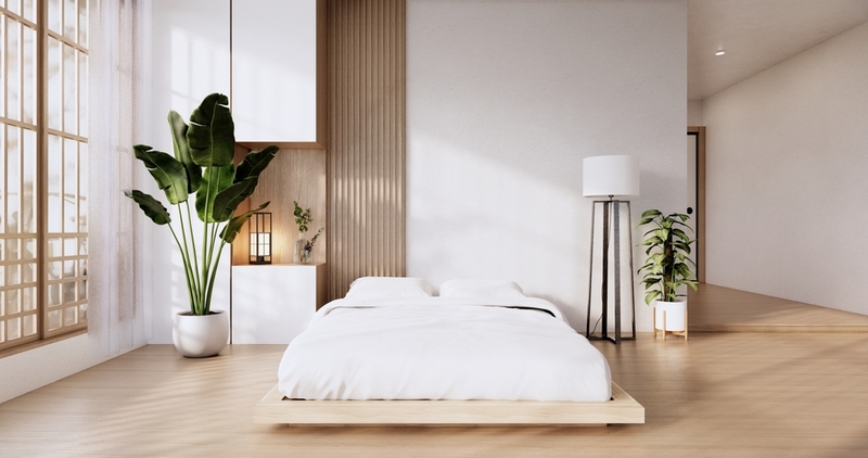 camera letto moderna lampadari tende