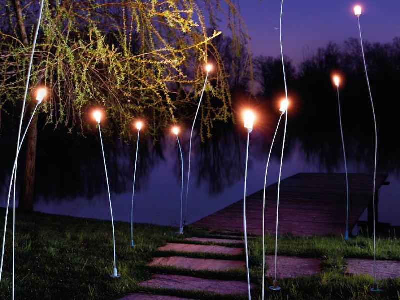 Illuminazione giardino design romantico