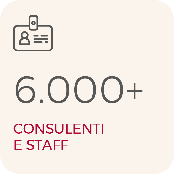 6000 +consulenti e staff